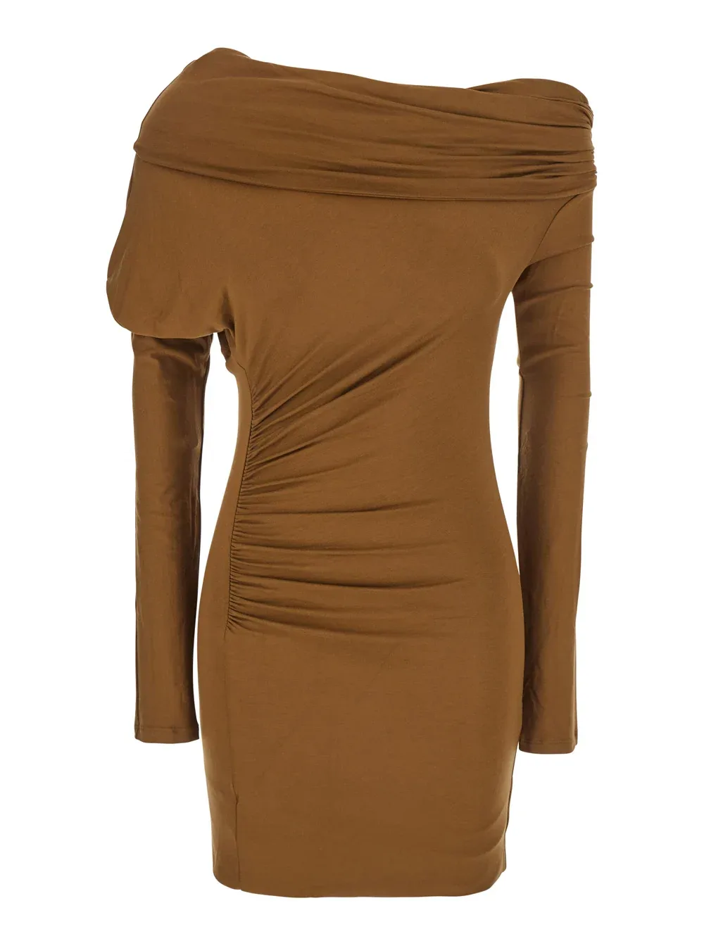 Draped Off-Shoulder Dress by The Andamane