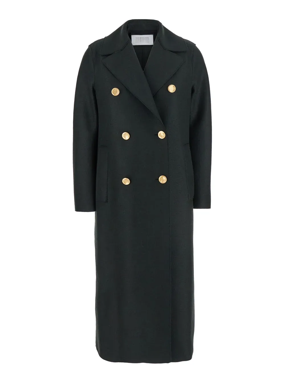 Double-Breasted Virgin Wool Coat by Harris Wharf London