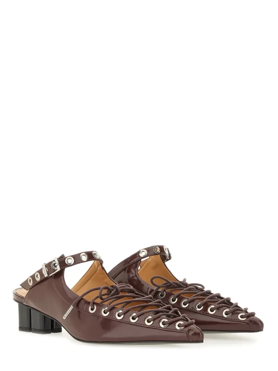 Lace-Up Mule by Ganni