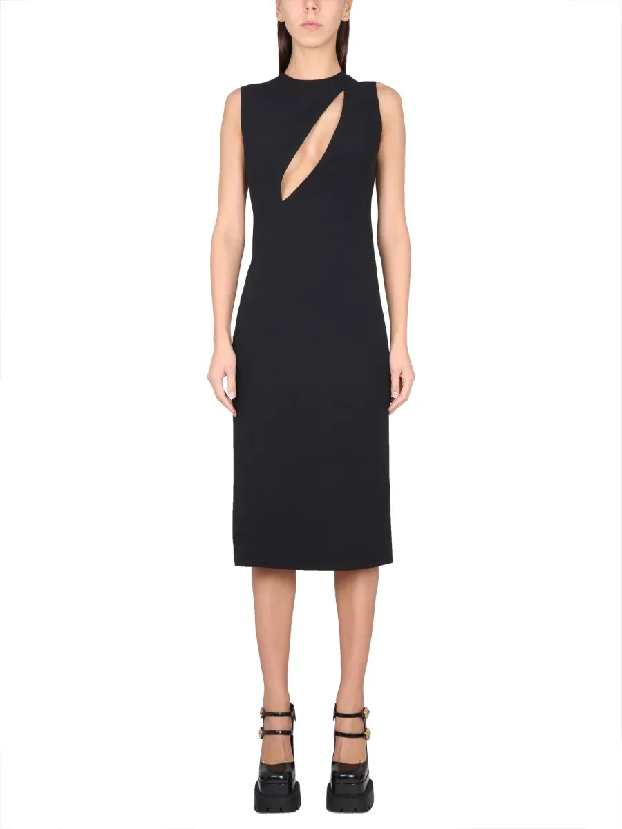 Sleeveless Midi with Cutouts Dress by Versace