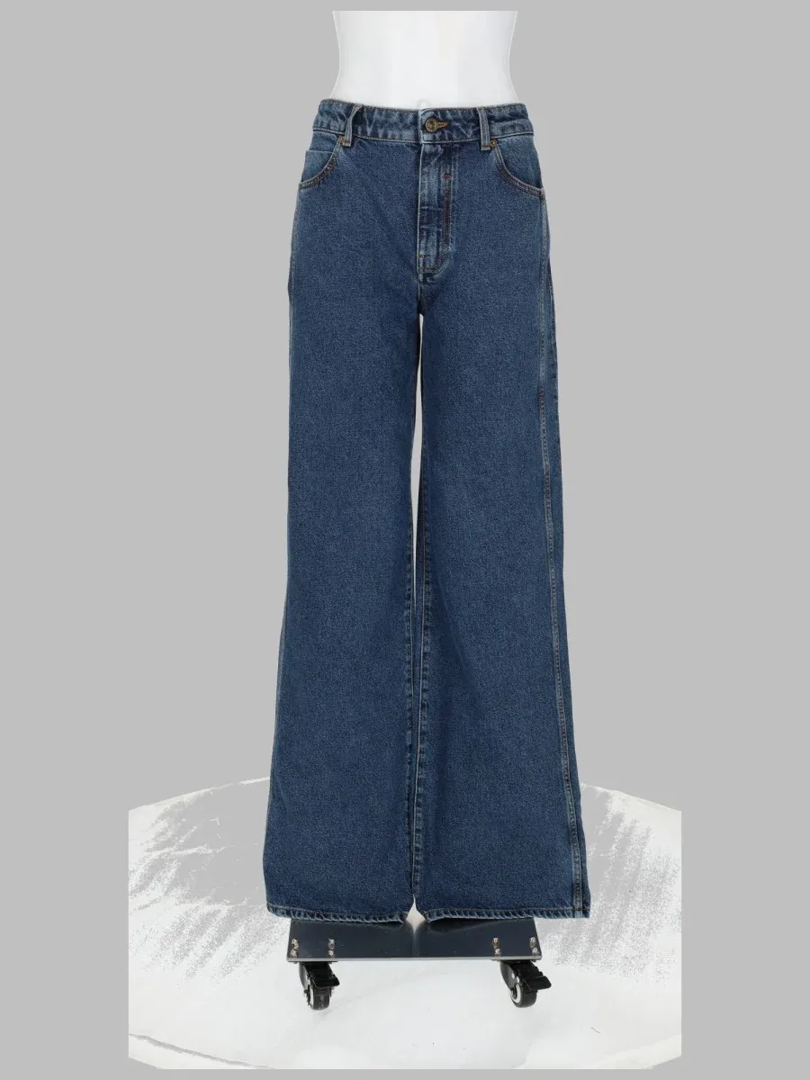 Straight Leg Denim Jeans by Balmain
