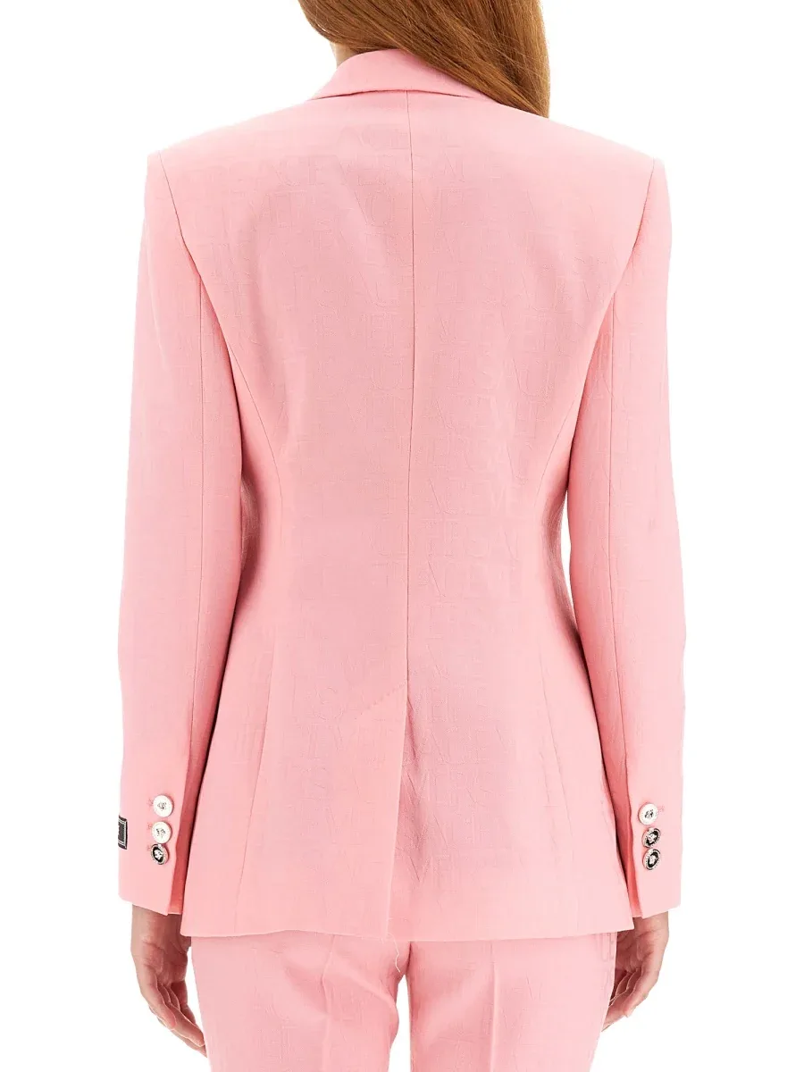 Single Breasted Medusa Virgin Wool Jacket by Versace