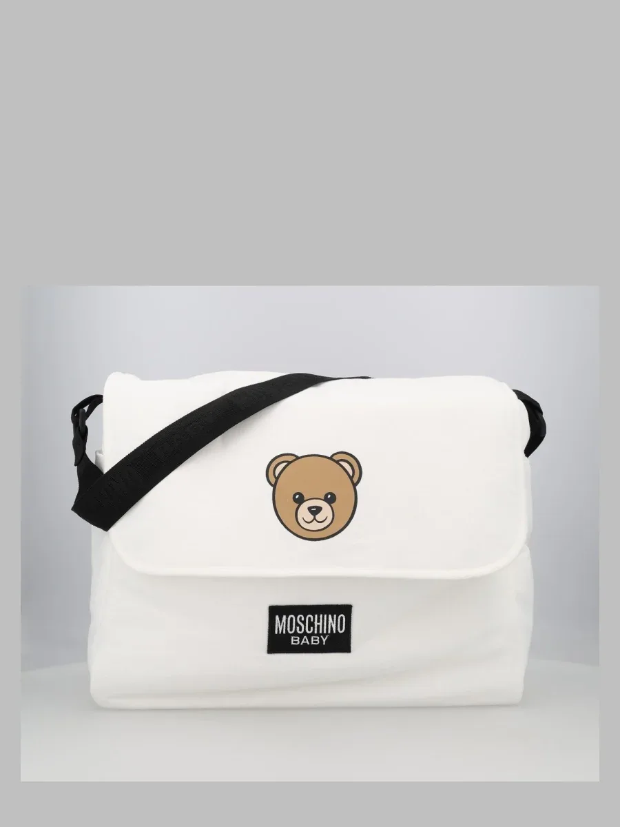 Cotton Changing Bag Clutch by Moschino