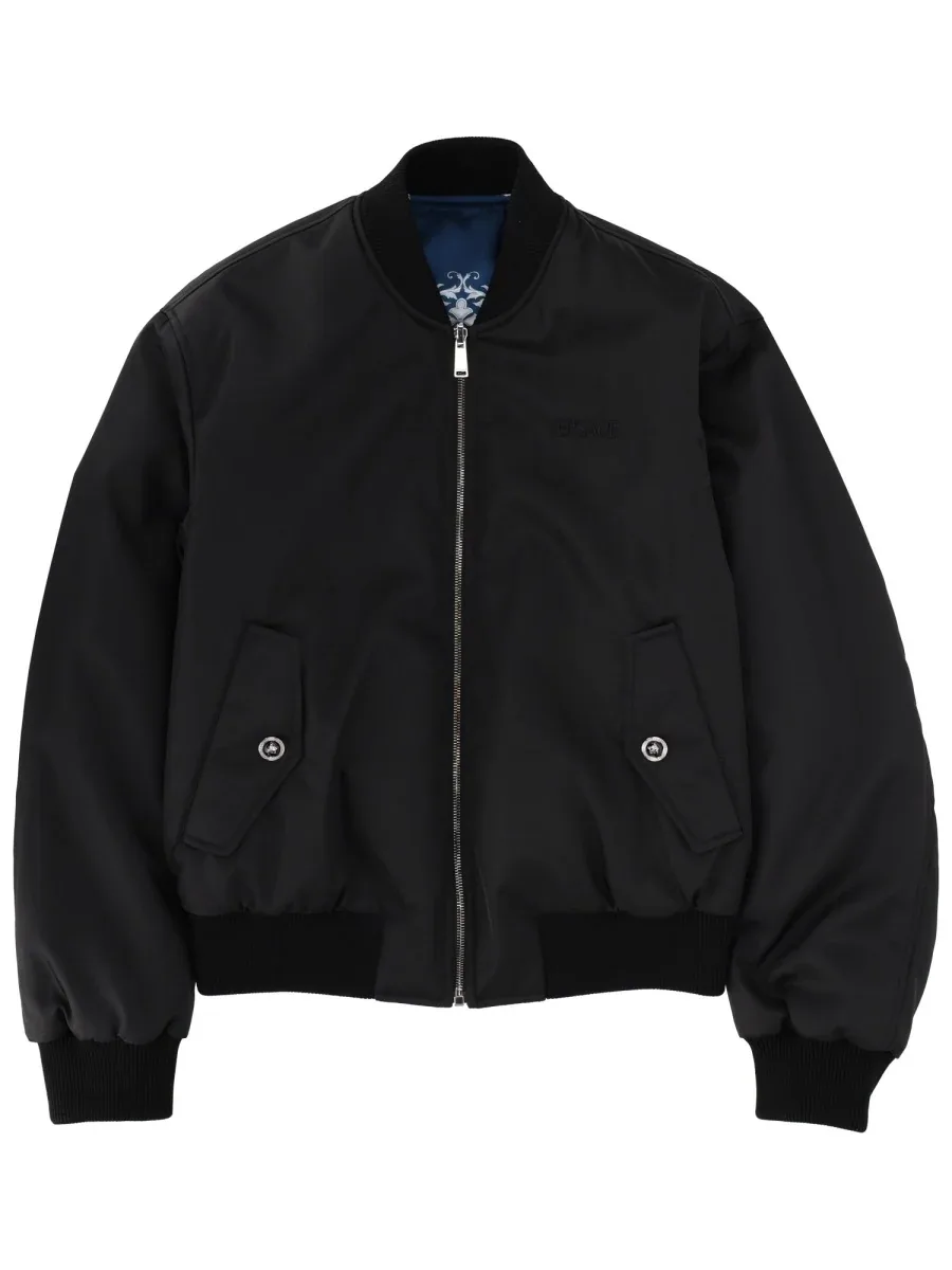 Reversible Polyamide Bomber Jacket by Versace