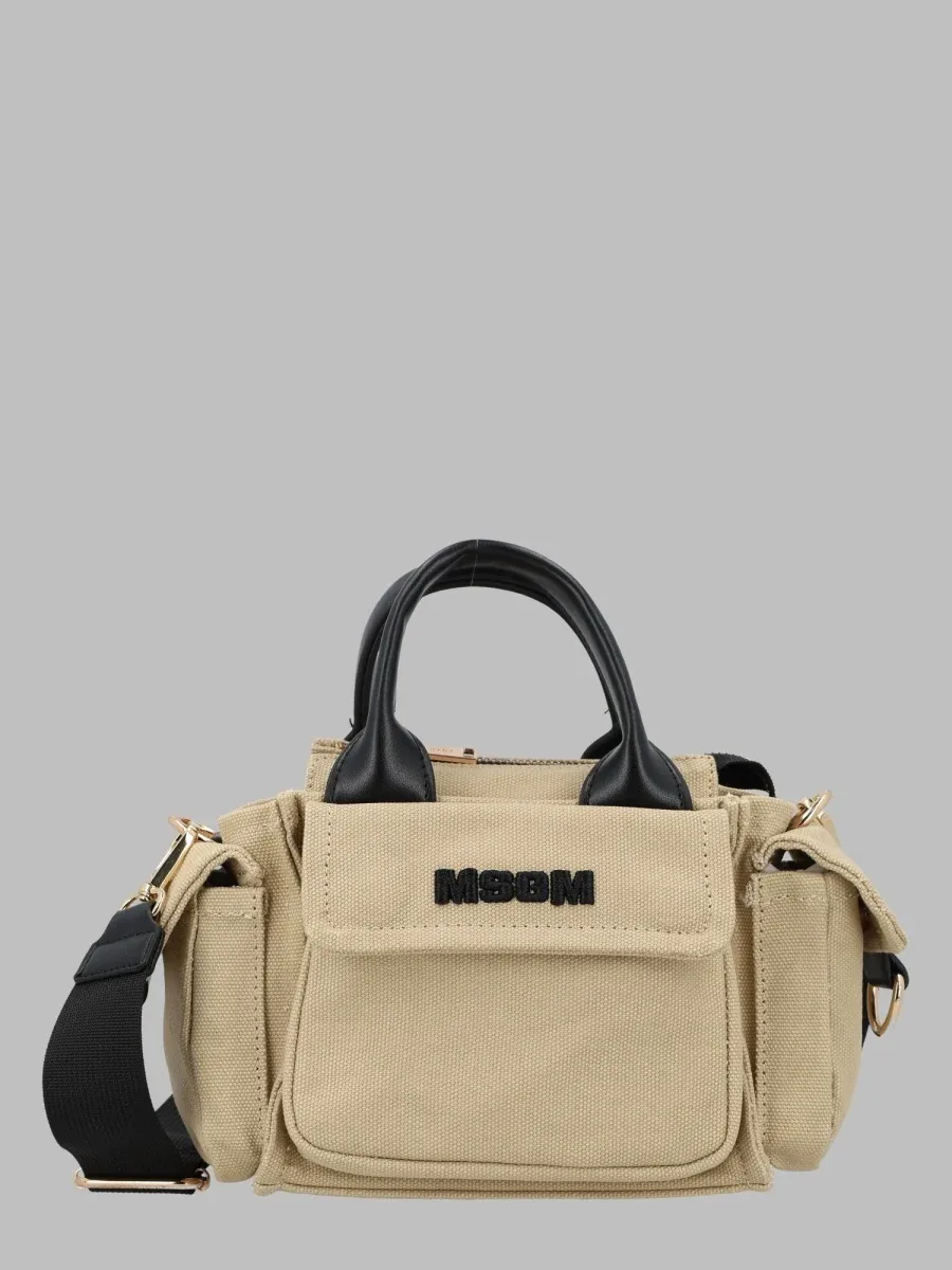 Cotton Top Handle Clutch by MSGM