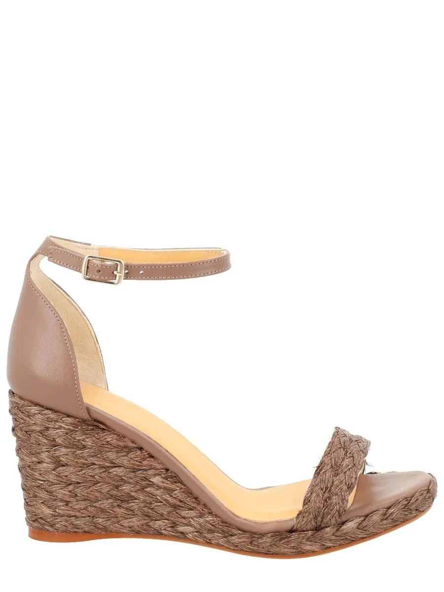 Leather and Raffia Sandal by CastañEr