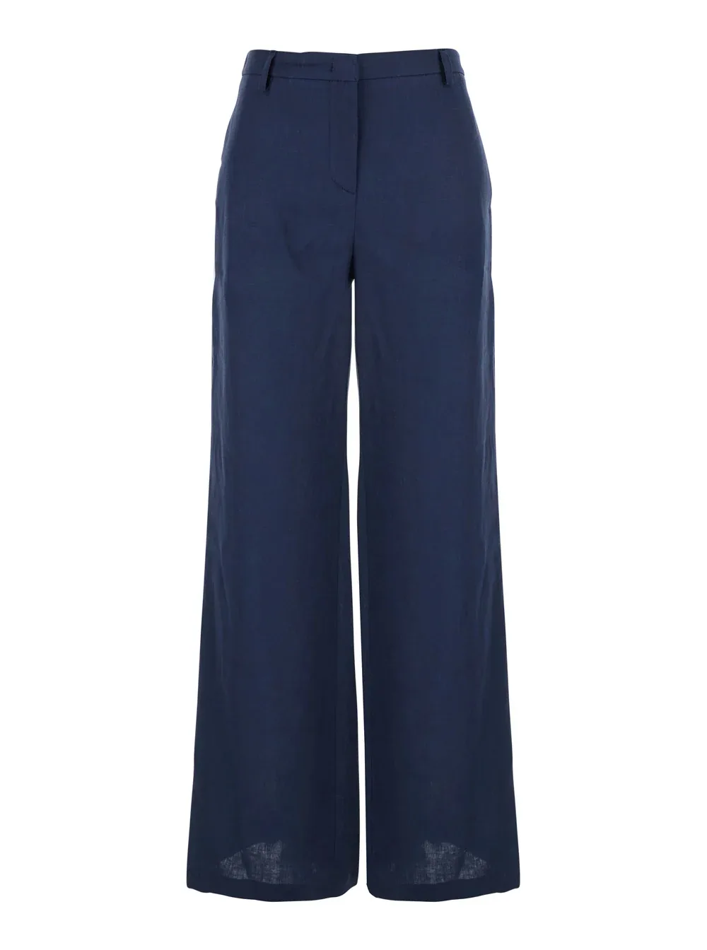 Wide-Leg Linen Trousers by Leplain