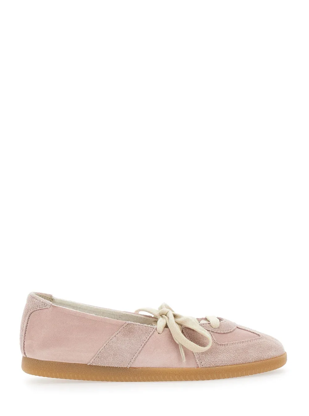 Leather-Suede Low-Top Sneaker by Maison Margiela