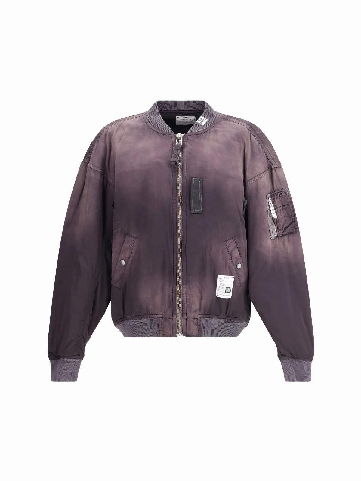 Distressed Rayon Flight Jacket by Maison Mihara Yasuhiro