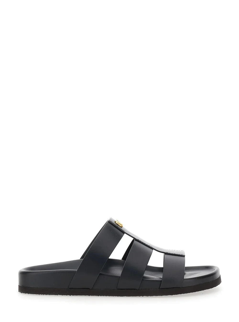 Cage Design with VLogo Plaque Sandals