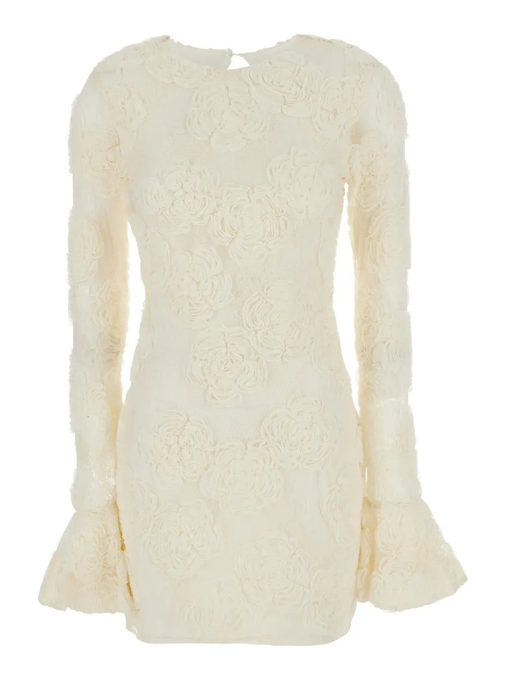 Floral-Embroidered Tech Fabric Dress by Rotate Birger Christensen