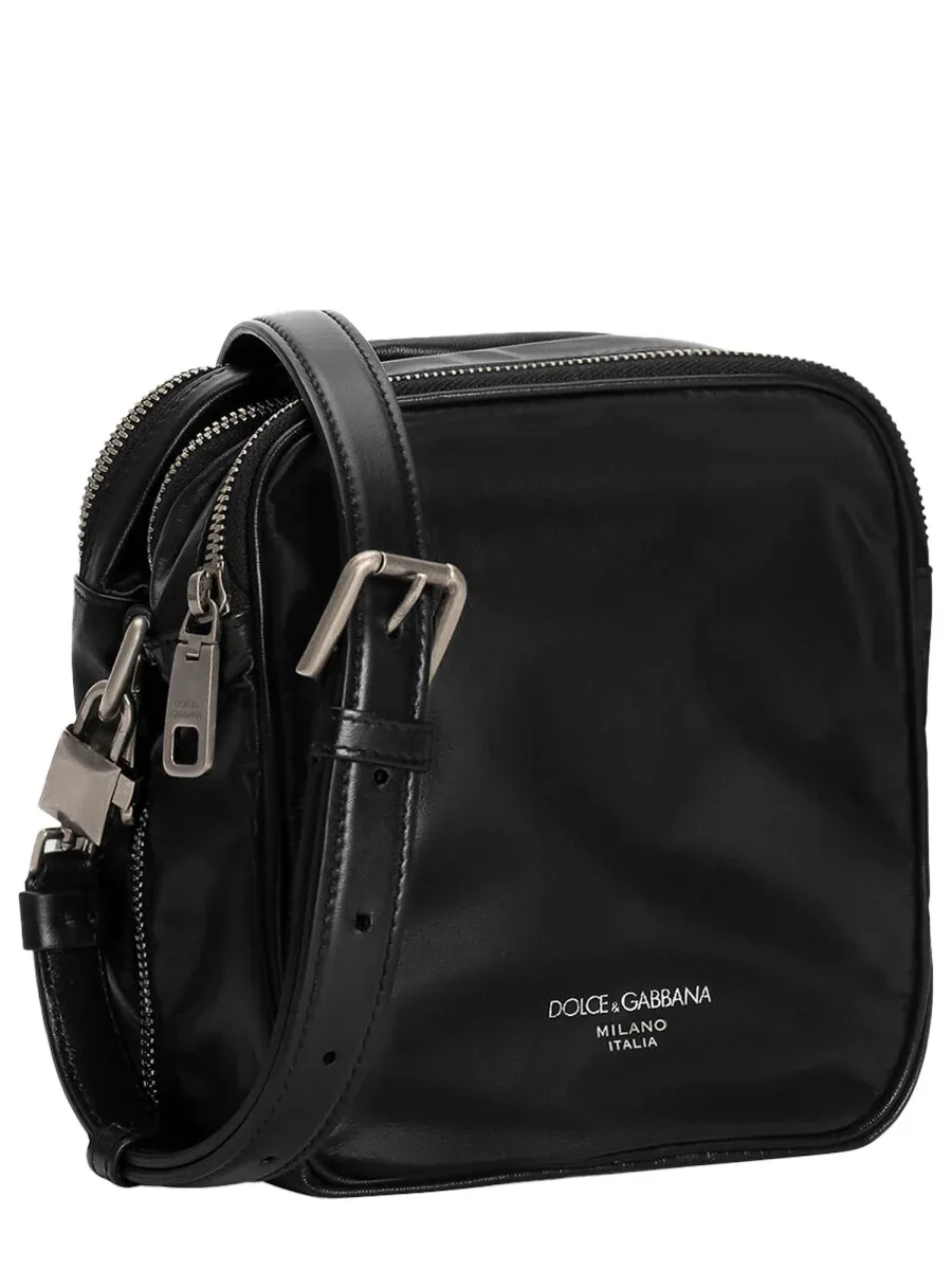 Leather Shoulder Bag by Dolce & Gabbana