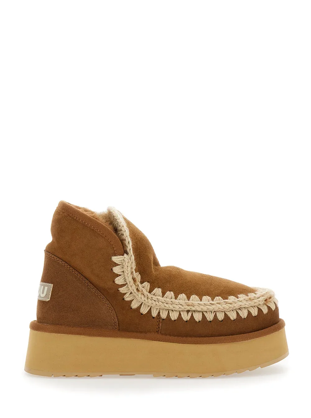 Sheepskin Platform Ankle Boot by Mou