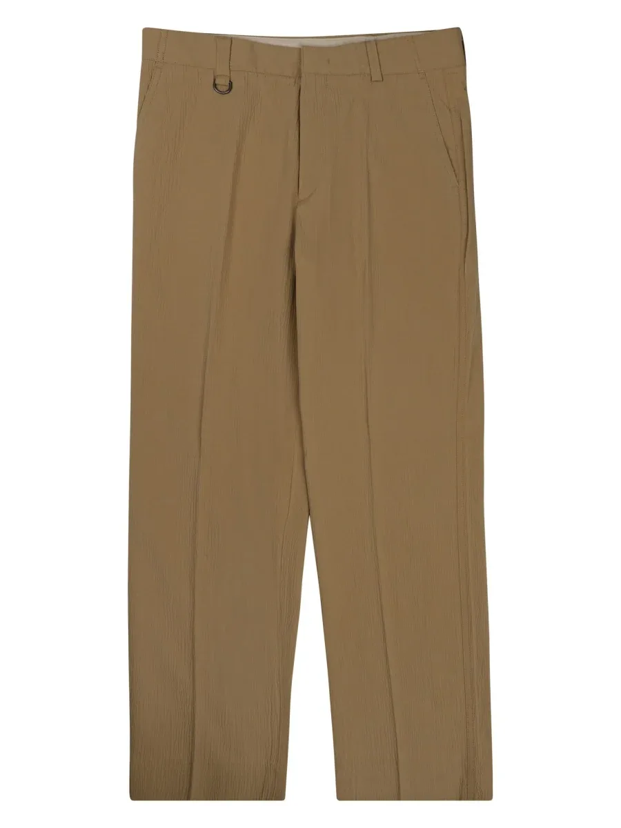Loose Fit Cotton Chino Trousers by Paolo Pecora