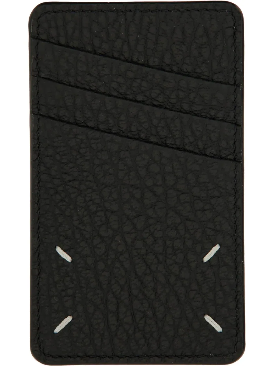 Compact Cowhide Leather Wallet by Maison Margiela