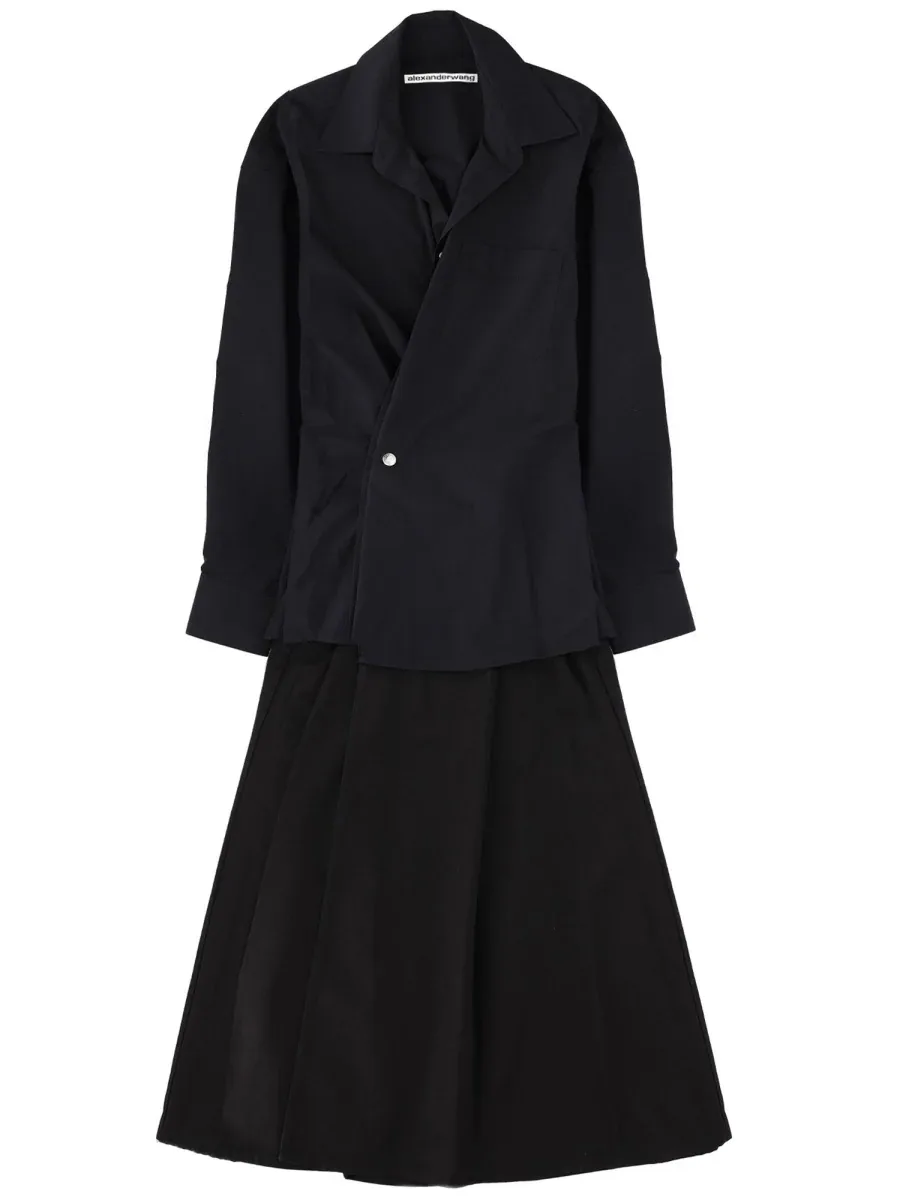 Organic Cotton Wrap Dress by alexander wang