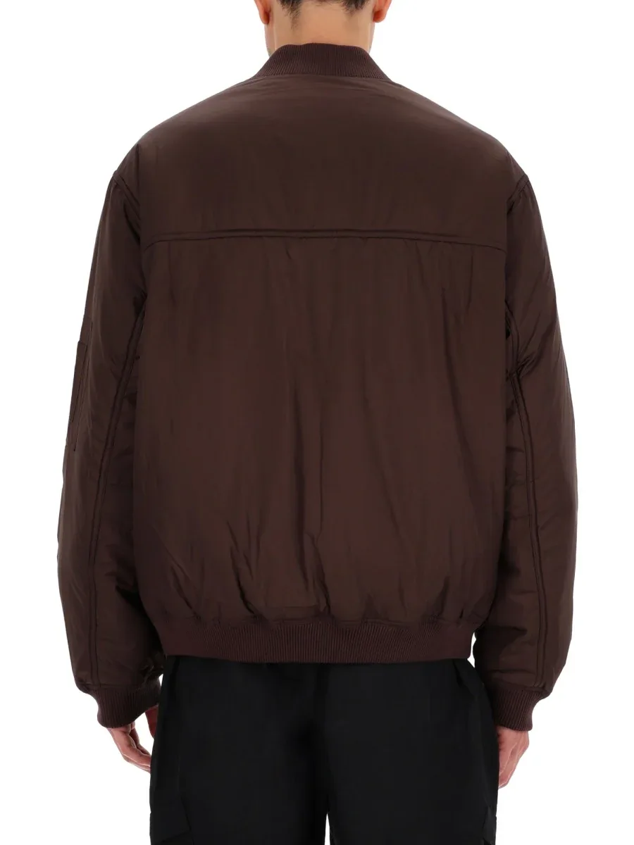 Boxy Polyester Bomber Jacket