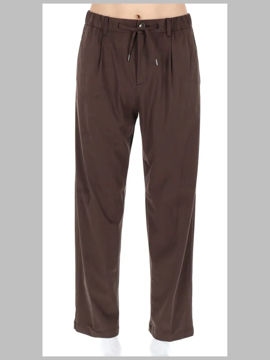 Polyester-Elastane Resort Trousers by Herno