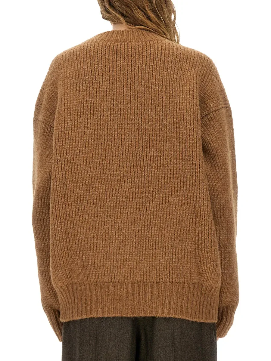 Alpaca Wool Knit Sweater by Saint Laurent