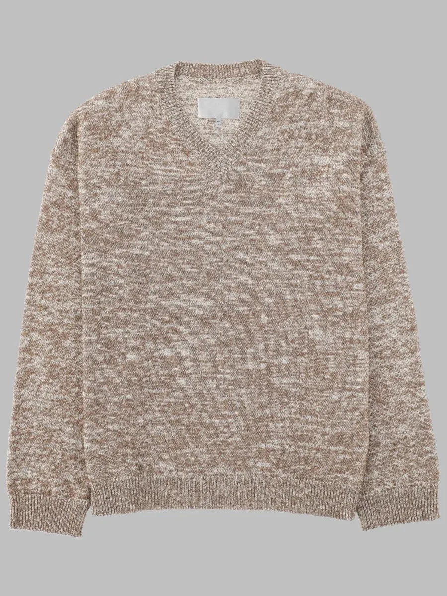 Cotton-Wool Blend V-Neck Sweater by Maison Margiela