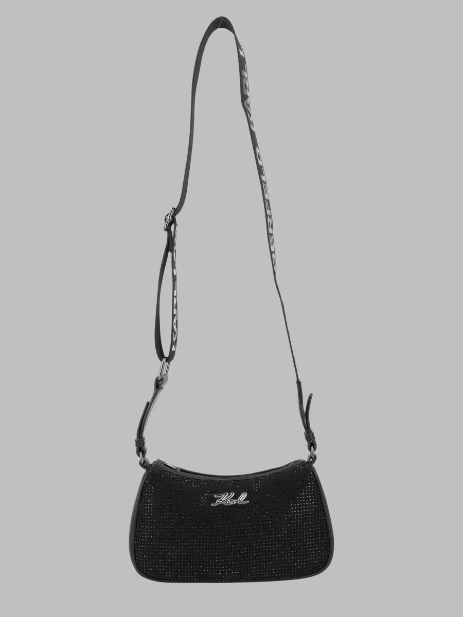 Structured Polyester Top Handle Bag by Karl Lagerfeld