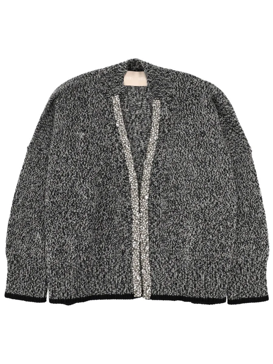 Mouliné Cashmere Blend Cardigan by Circus Hotel