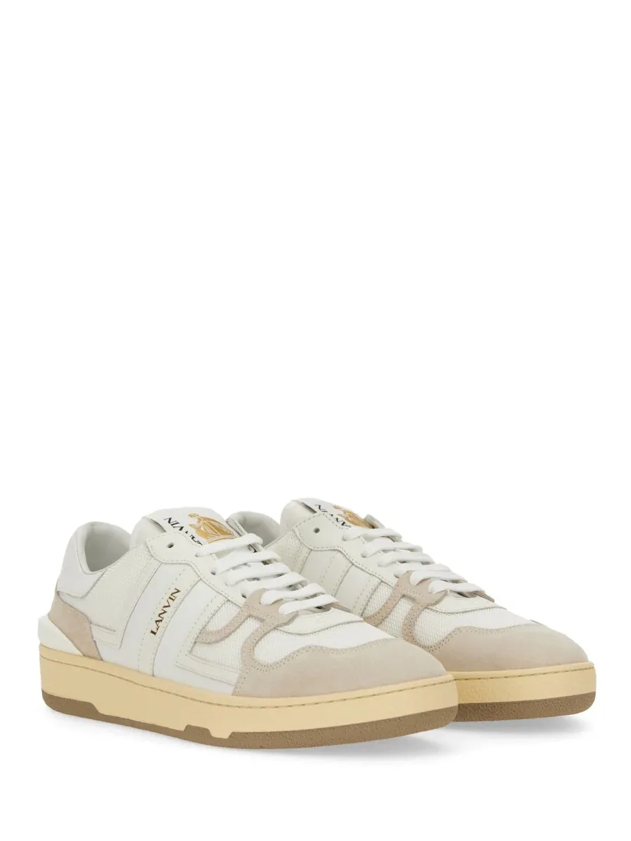 Polyester & Calf Leather Sneaker by Lanvin
