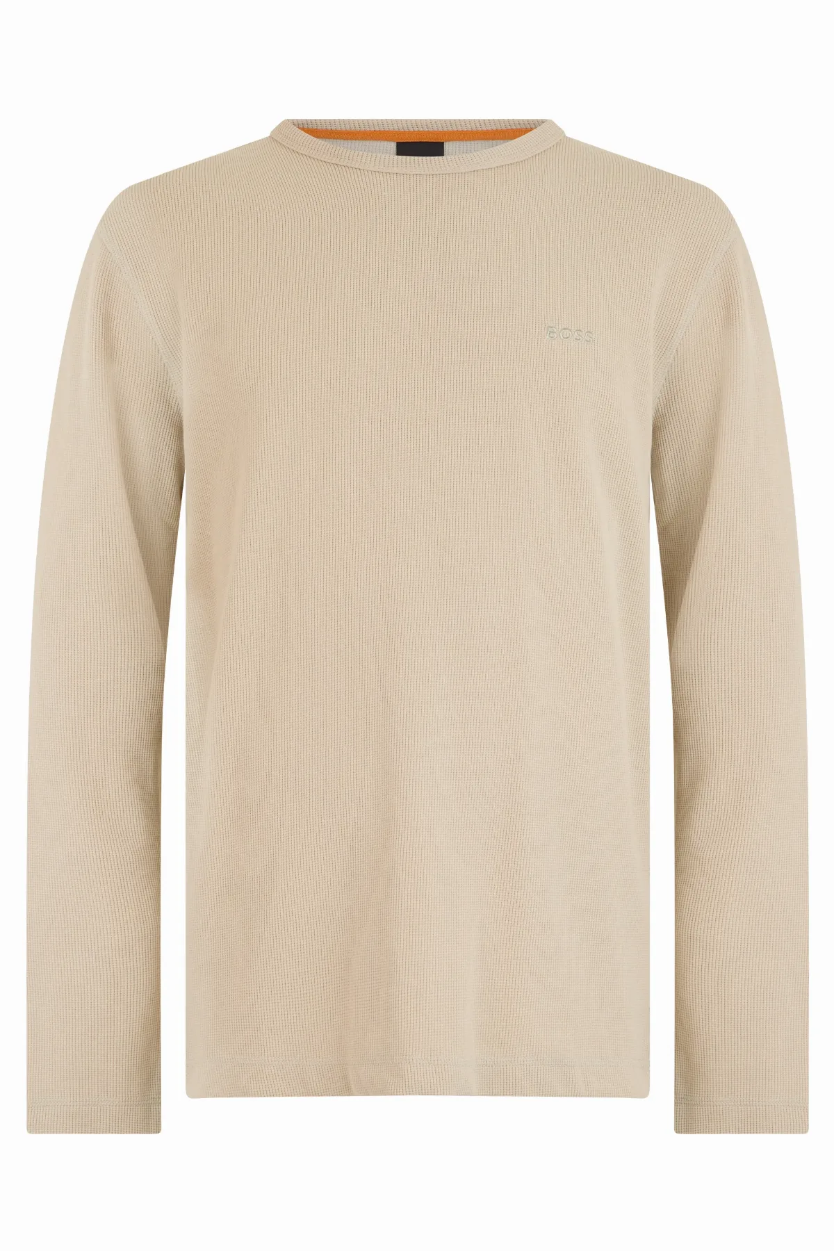 Cotton-Blend Ribbed Long-Sleeve T-Shirt by Hugo Boss