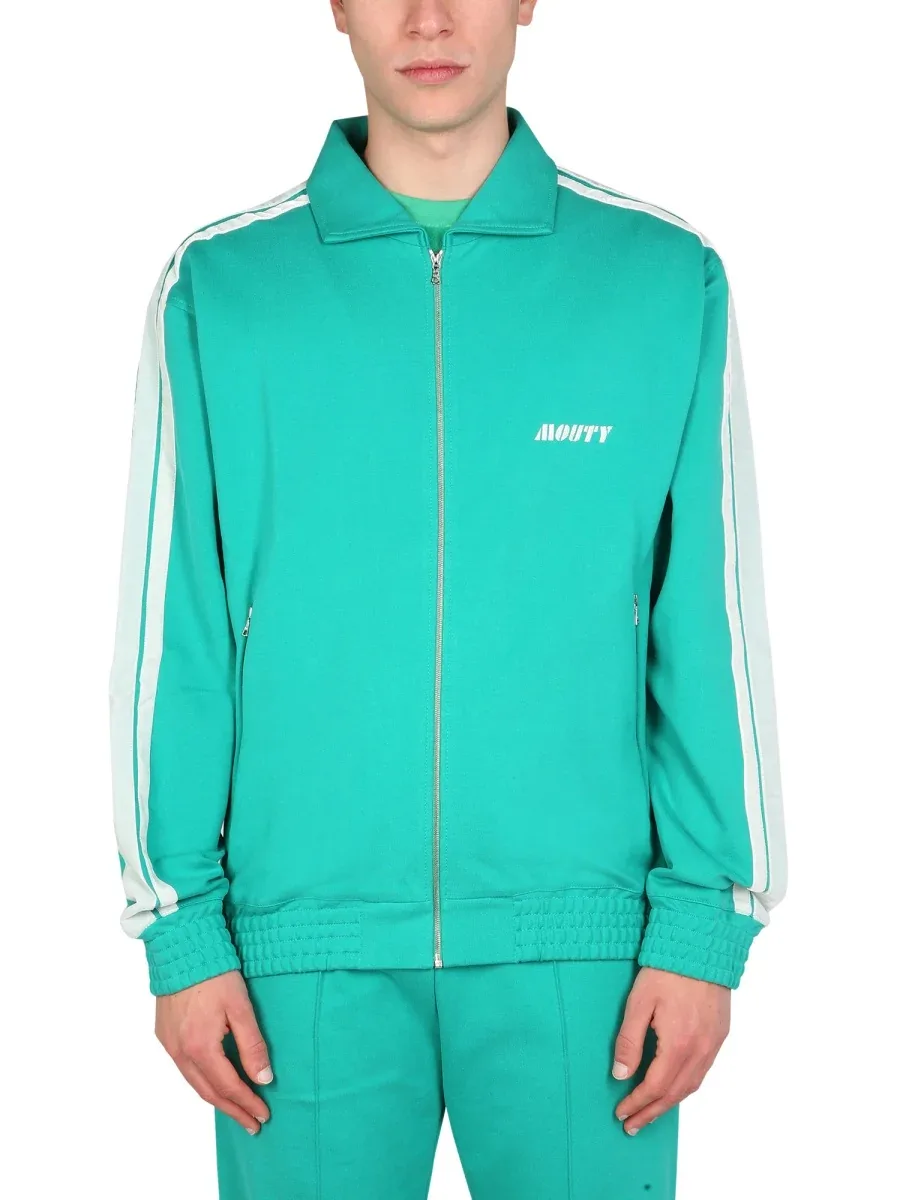 Logo-Embroidered Viscose Sweatshirt by Mouty