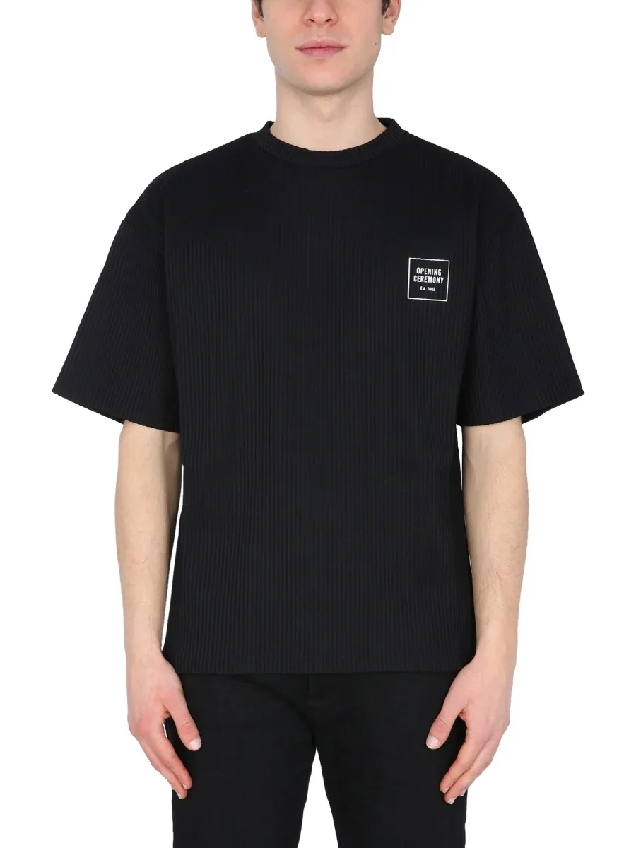 Crew Neck Cotton T-Shirt by Opening Ceremony