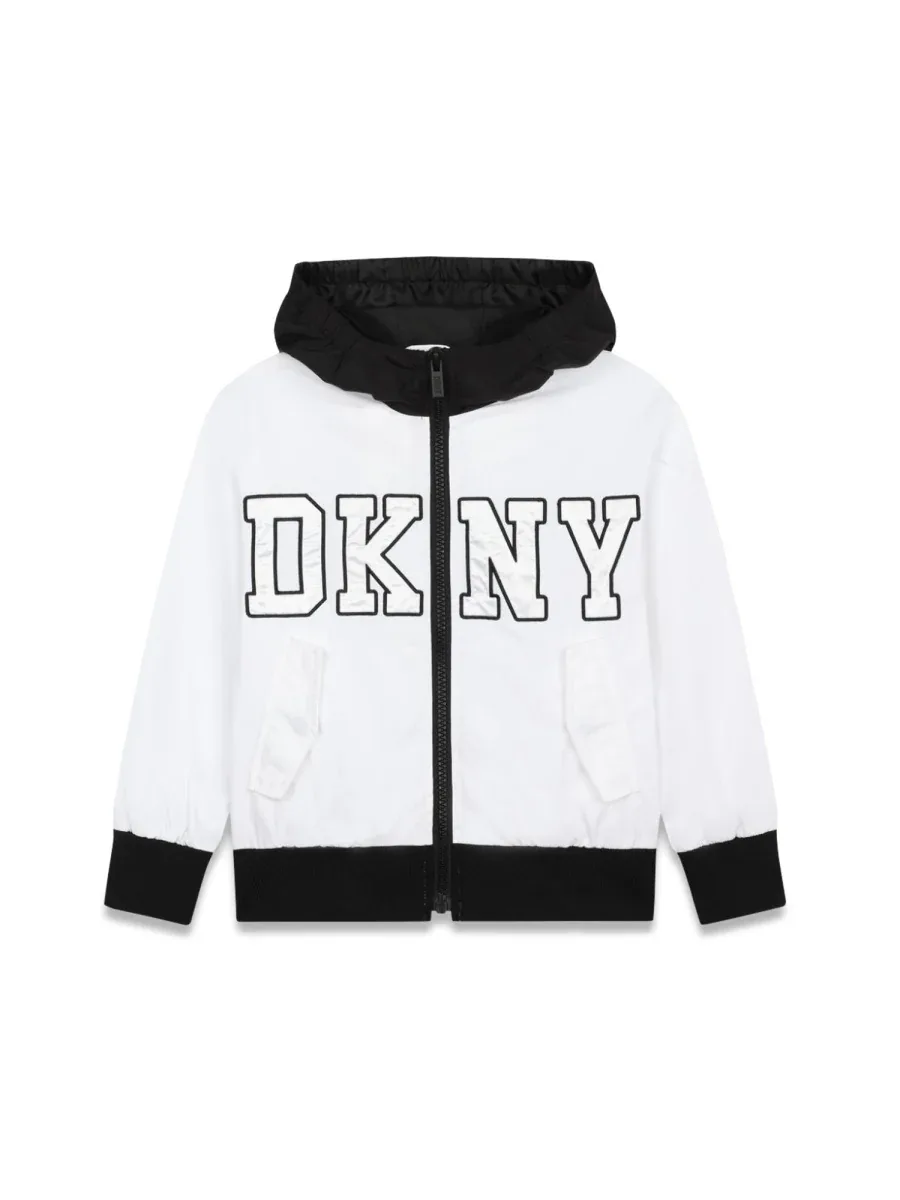 Hooded Polyester Jacket by DKNY
