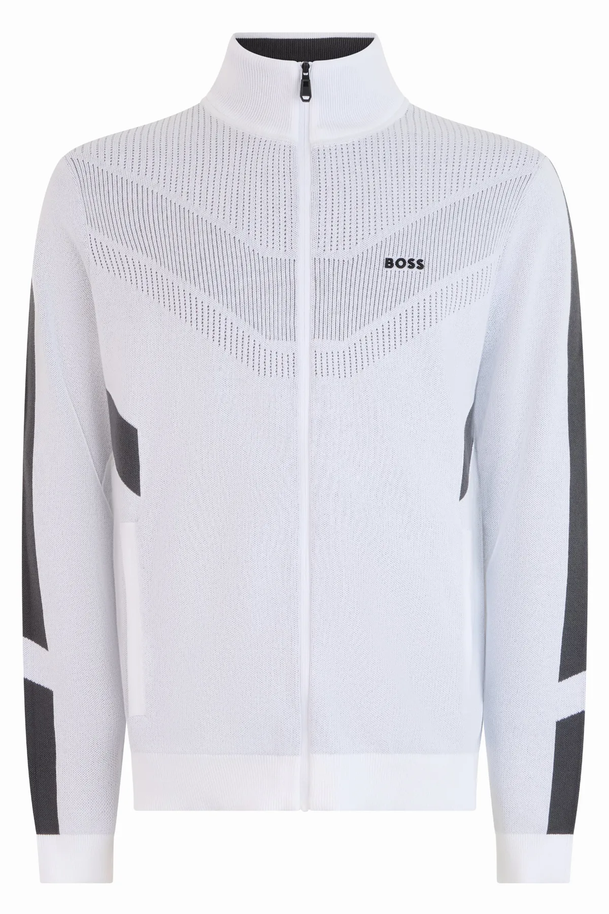 Cotton Zip-Up Sweatshirt by Hugo Boss