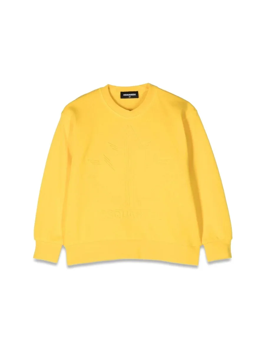 Cotton Crewneck Sweatshirt by Dsquared2