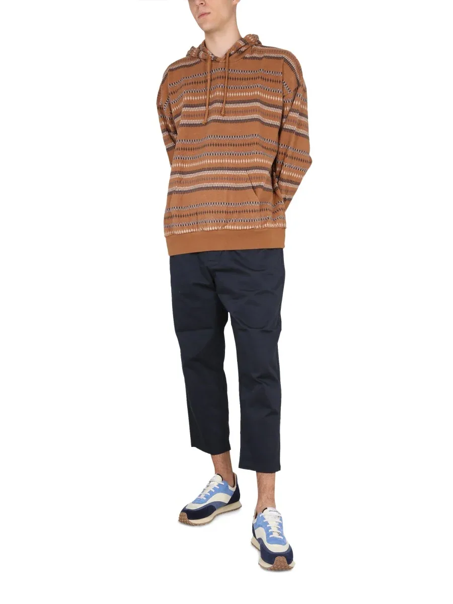 Cotton-Blend Drawstring Hoodie by Universal Works