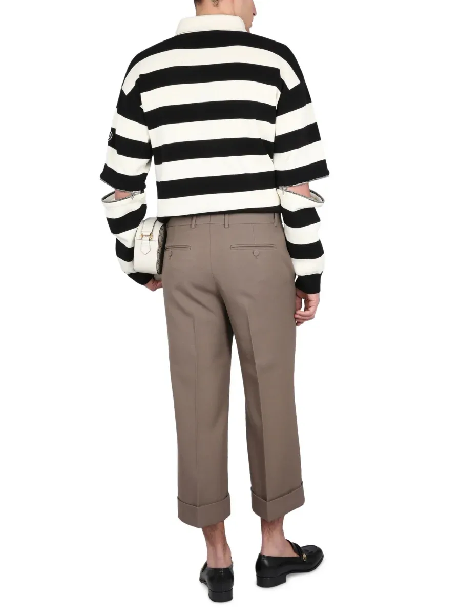 Textured Wool Gabardine Bermuda Shorts by Gucci
