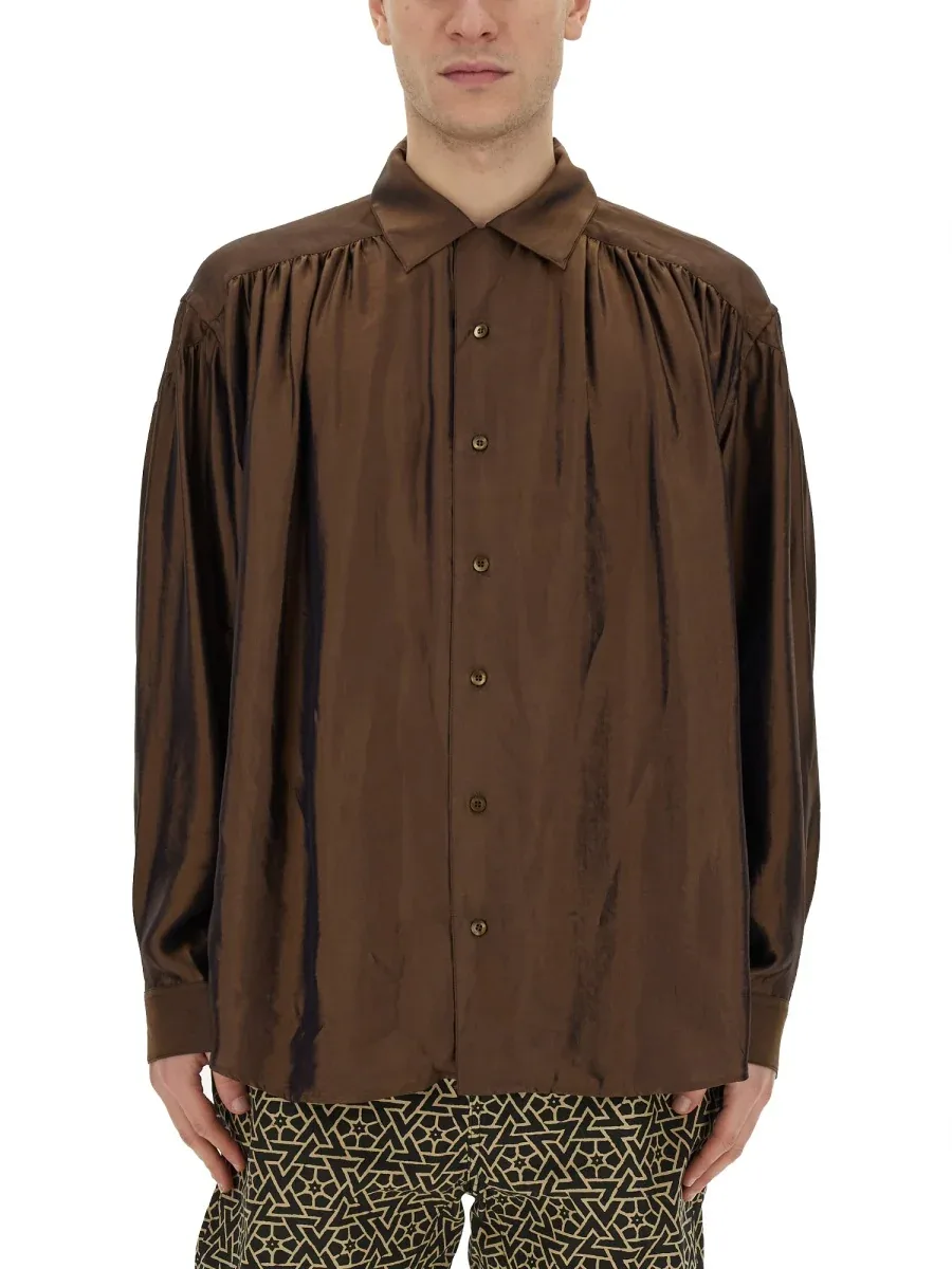 Oversize Cotton-Lyocell Shirt by Aie