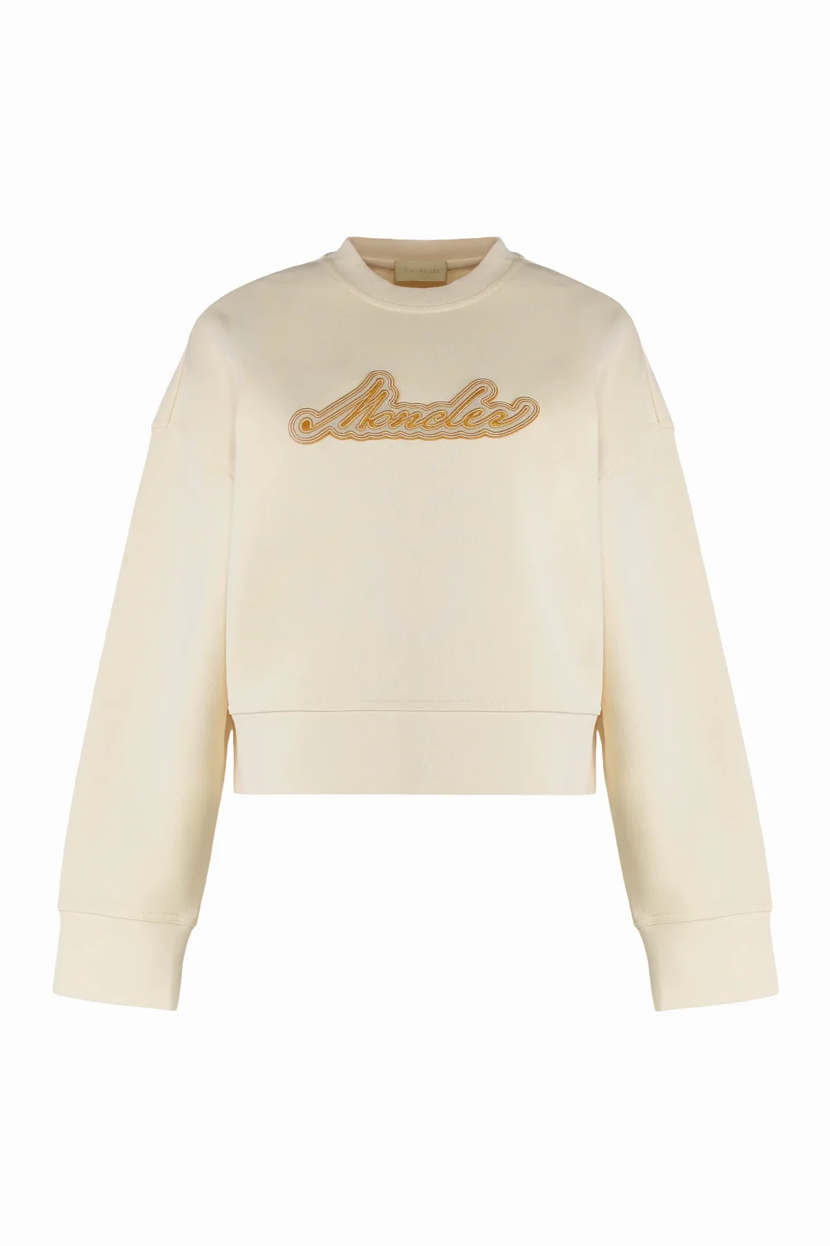 Embroidered Logo Cotton Sweatshirt by Moncler
