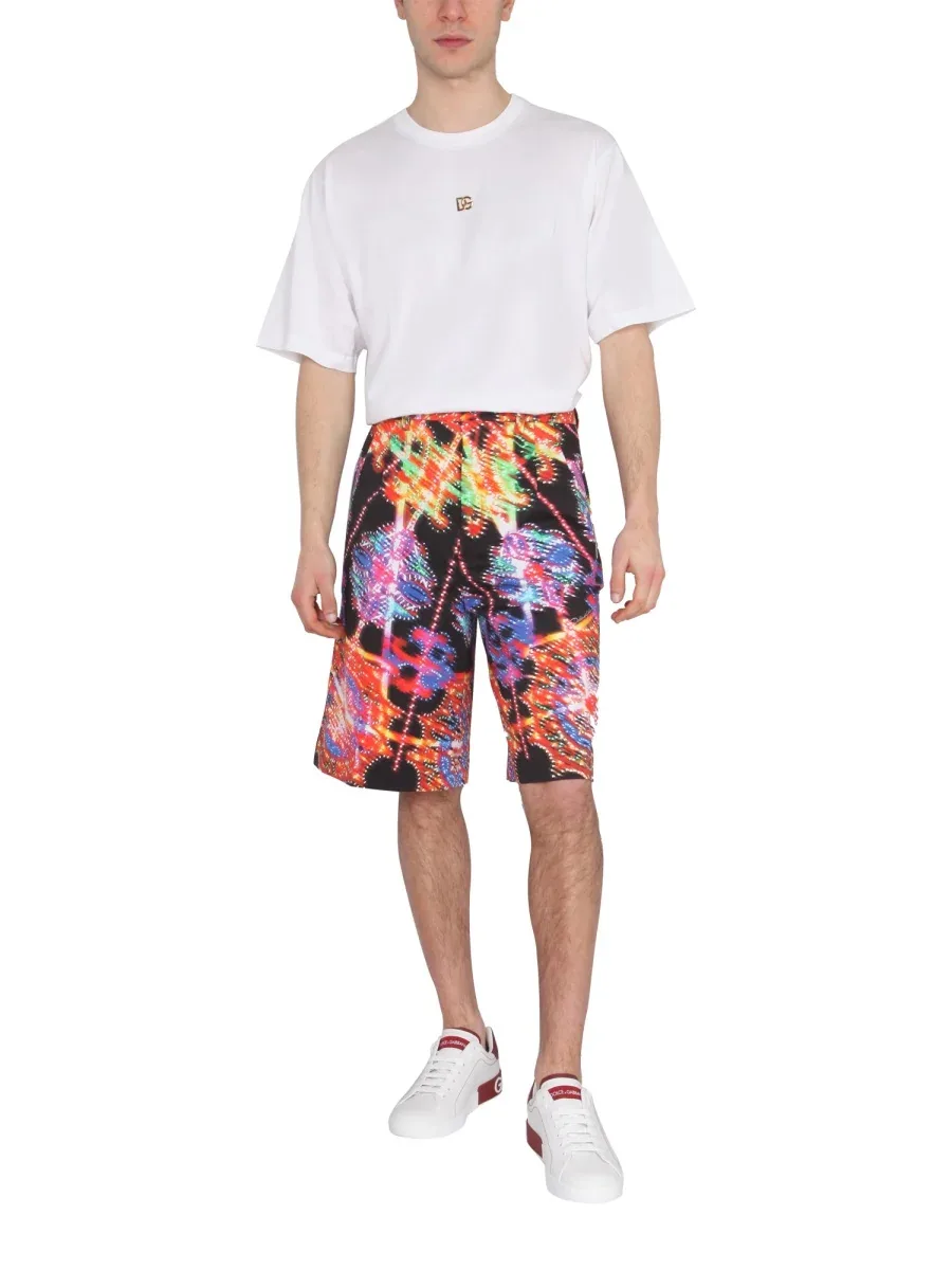 Luminary Print Bermuda by Dolce & Gabbana