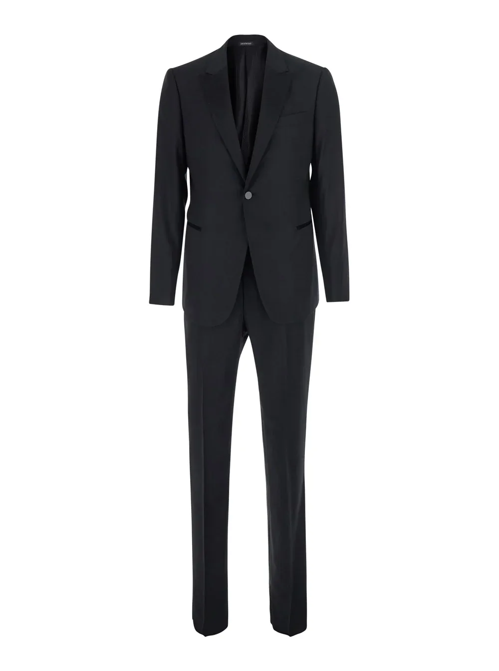 Stretch Wool Pant Suit by Emporio Armani