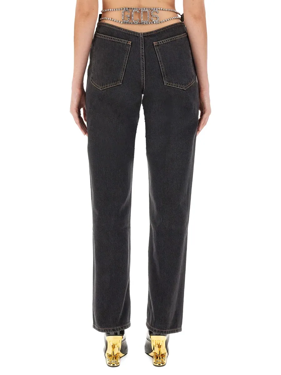 Cotton Denim Jeans by GCDS