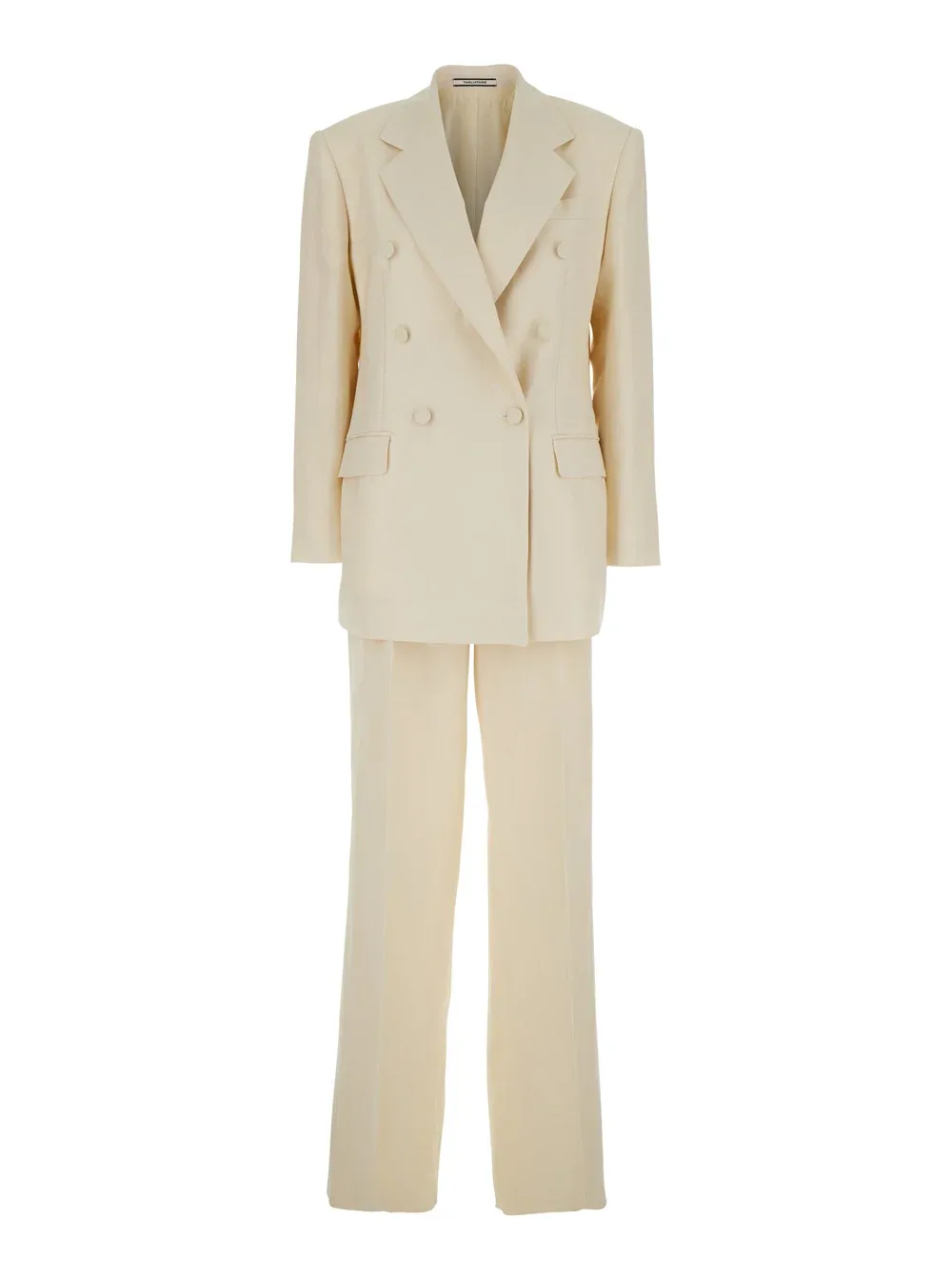Double-Breasted Linen Pant Suit by Tagliatore