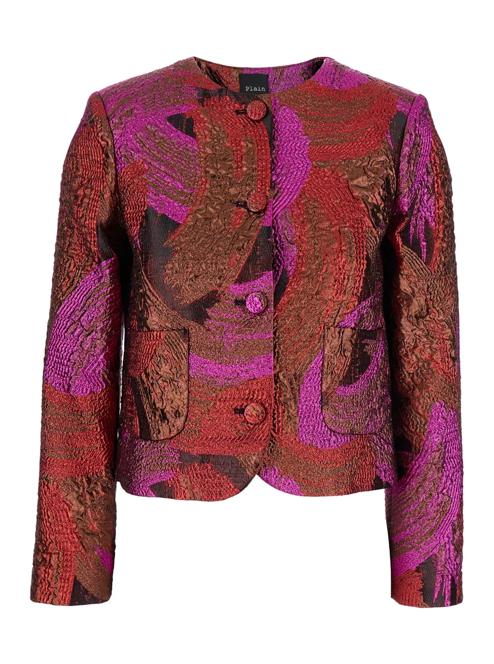 Jacquard Metallic Blazer by Leplain
