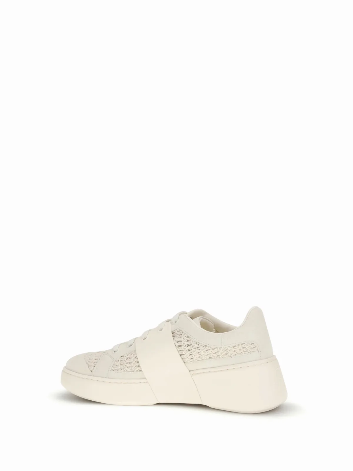 Crochet-Embroidered Nappa Leather Sneaker by Roger Vivier