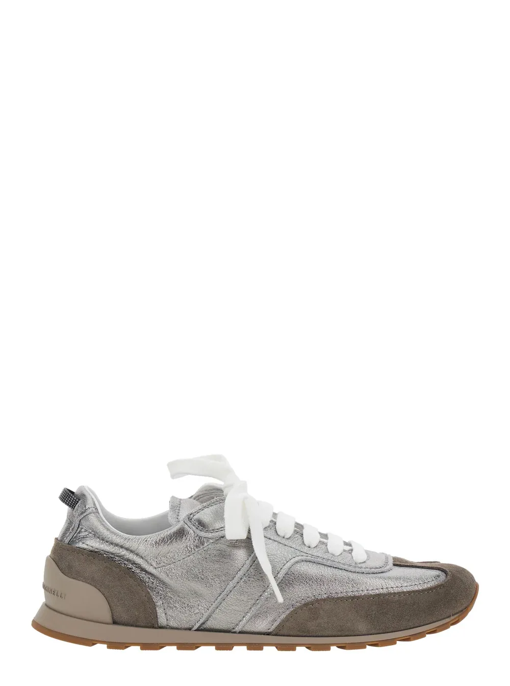 Leather and Suede Sneaker by BRUNELLO CUCINELLI