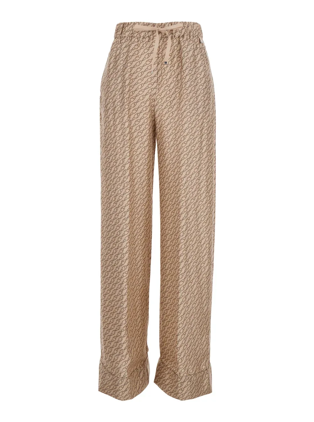 Silk All-Over Print Trousers by Herno
