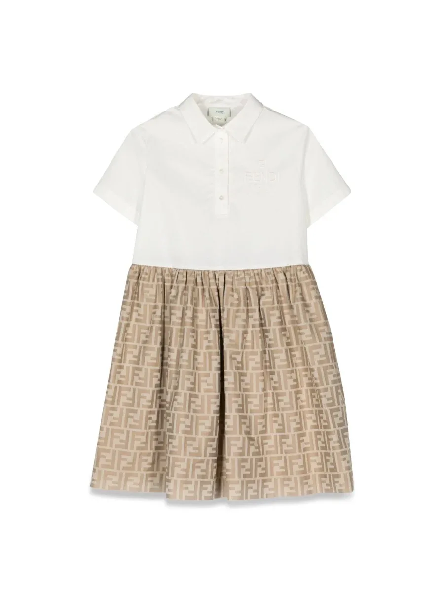 Ff Whispered Dress by Fendi