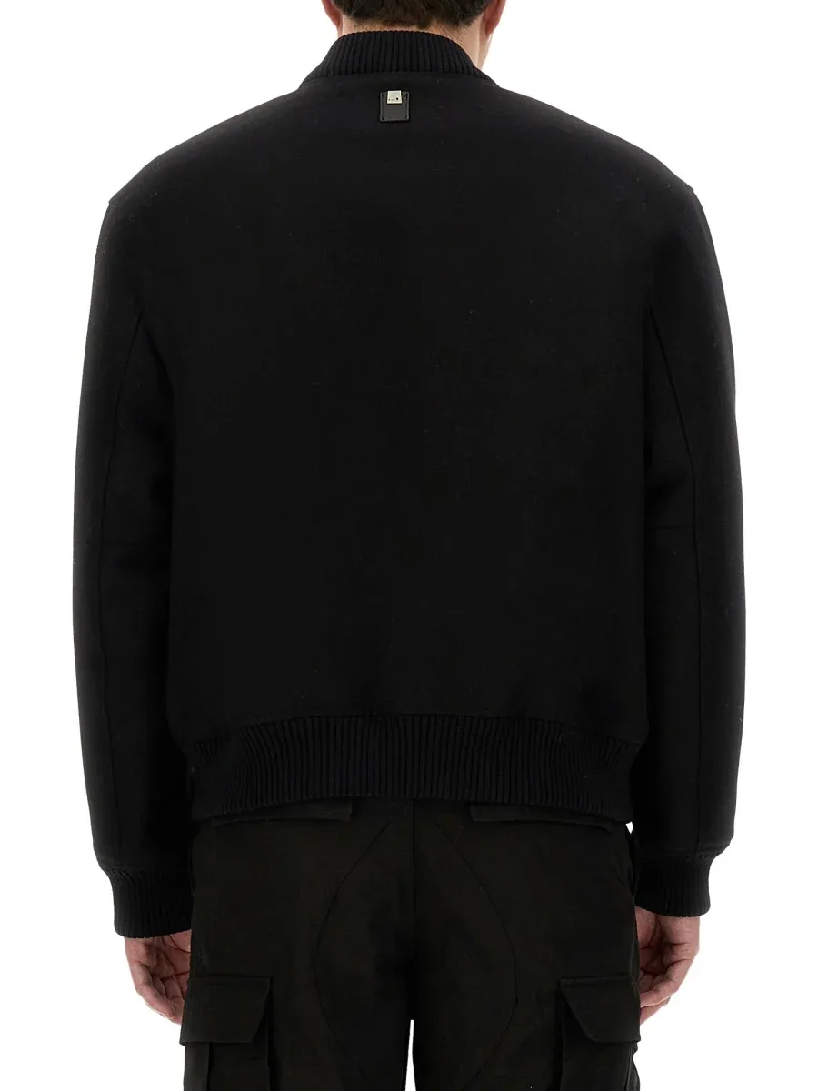 Logo-Detailed Wool Blend Bomber Jacket by 1017 Alyx 9sm