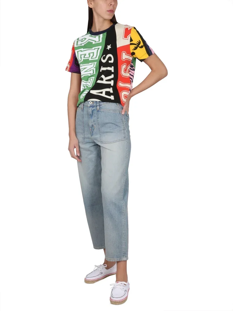 Carrot Fit Cotton Jeans by Kenzo