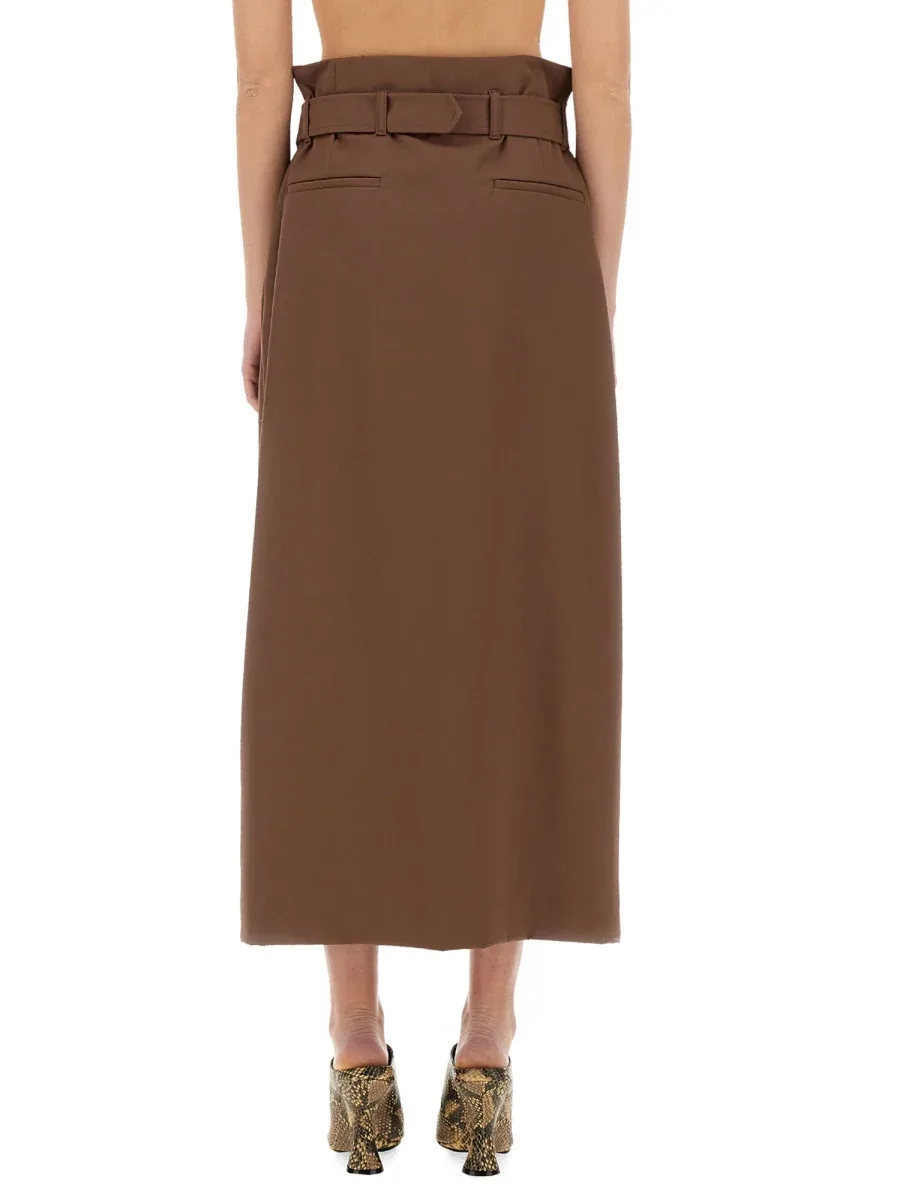 Wool Belted Skirt by Dries Van Noten