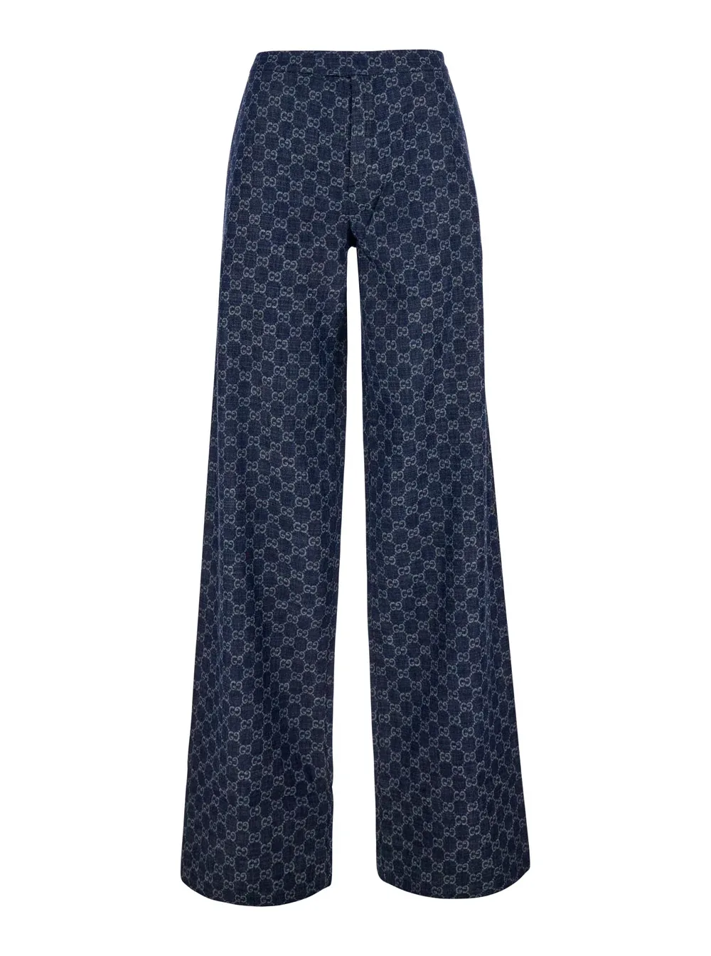 GG Monogram Chambray Denim Trousers by Gucci